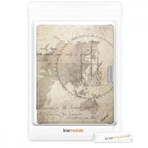 Pouzdro pro Kobo Aura Edition 1, Ekologická kůže, Hnědá, 31484.26