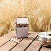Obal na krabičku cigaret 9 x 5,9 x 2,6 cm Krabička cigaret, Kwmobile, Rose Gold, Hliník, 44702.81
