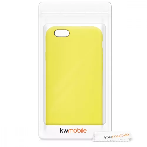 Pouzdro pro Apple iPhone 6 / iPhone 6s, silikonové, žluté, 40223.75