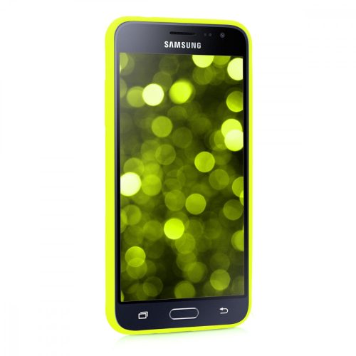 Pouzdro pro Samsung Galaxy J3 (2016), silikonové, žluté, 45181.75