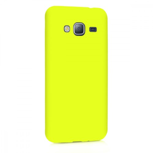 Pouzdro pro Samsung Galaxy J3 (2016), silikonové, žluté, 45181.75