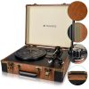 Pick-up Retro Case Navaris, gramofon, integrované reproduktory, RCA, 3,5 mm, AUX, USB port pro PC, 3 rychlosti, 45272.01