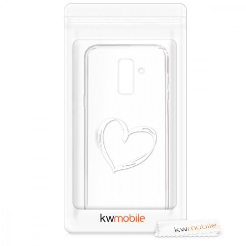 Pouzdro pro Samsung Galaxy A6 Plus, silikonové, bílé, 45261.01