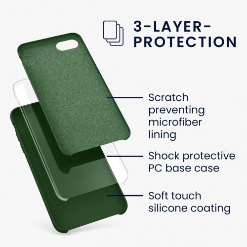 Pouzdro pro Apple iPhone 8 / iPhone 7 / iPhone SE 2, silikonové, zelené, 40225.80