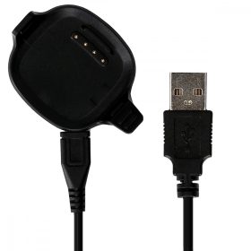   USB nabíjecí kabel pro Garmin Forerunner 10/Forerunner 15, Kwmobile, černý, plastový, 45561.01