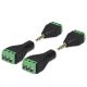 Sada 4 audio/video adaptérů se 3 póly 3,5 mm, Kwmobile, Black/Green, Metal, 45685.02