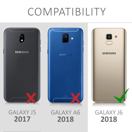 Pouzdro pro Samsung Galaxy J6, silikonové, černé, 45796.47