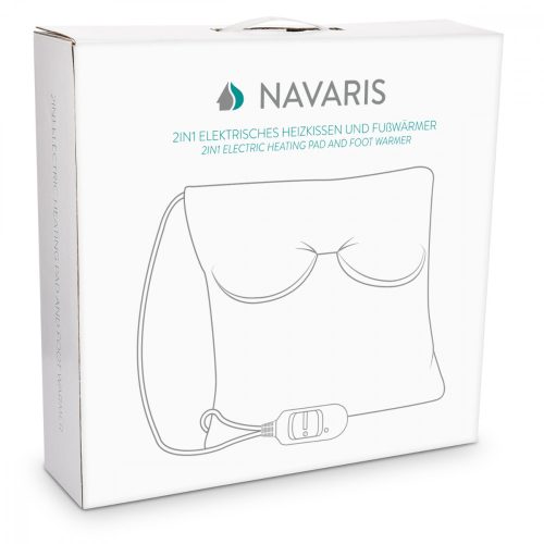 Elektrický polštář 2v1 s vyhříváním na nohy, záda, krk, krém, 45831.01