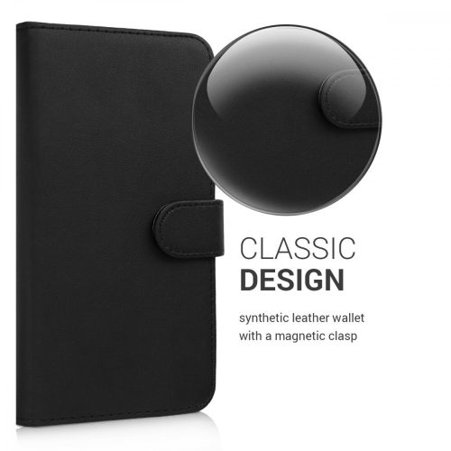 Pouzdro pro Wiko View Max, Ekologická kůže, Černé, 45875.01