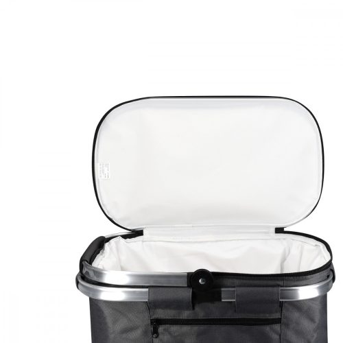 Skládací pikniková taška s uchem Navaris, 27 l, izolovaná, černá, 45859.22