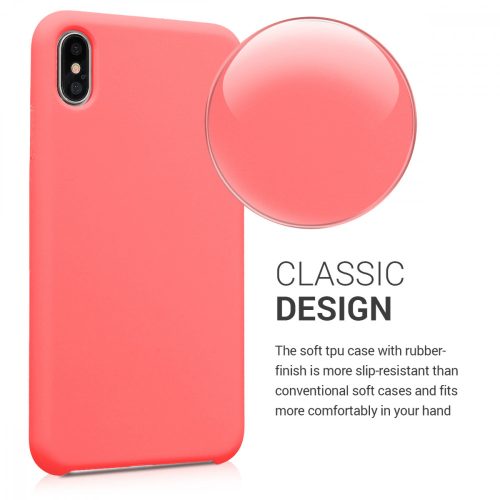 Pouzdro pro Apple iPhone XS Max, silikonové, růžové, 45909.103