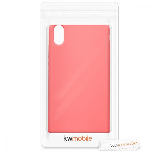 Pouzdro pro Apple iPhone XS Max, silikonové, růžové, 45909.103