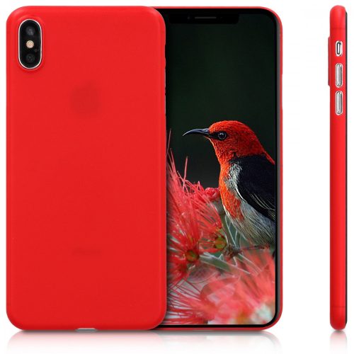 Pouzdro pro Apple iPhone XS Max, polykarbonát, červené, 45951.20