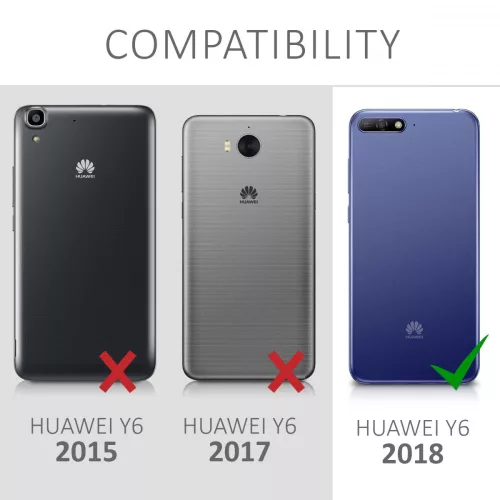 Kryt pro Huawei Y6 (2018), ekokůže, černý, 45923.01