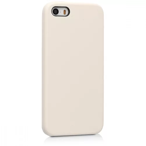 Pouzdro pro Apple iPhone 5 / iPhone 5s / iPhone SE, silikonové, krémové, 42766.16