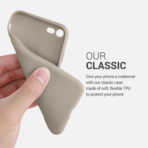 Pouzdro pro Apple iPhone 8 / iPhone 7 / iPhone SE 2, silikonové, krémové, 39458.125