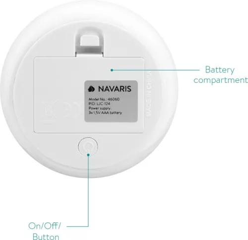Silikonové LED noční světlo - XS Cat, Navaris, bílá, 46060.01