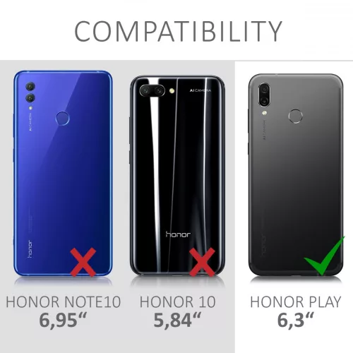 Kryt pro Huawei Honor Play, silikonový, průhledný, 46098.03