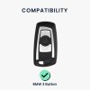 Kryt na klíče od auta pro BMW - 3 tlačítka - Keyless Go, silikonový, černý, 46209.04