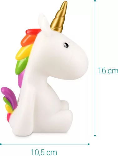 Noční světlo Unicorn, dobíjecí, Navaris, bílá, 46219.02