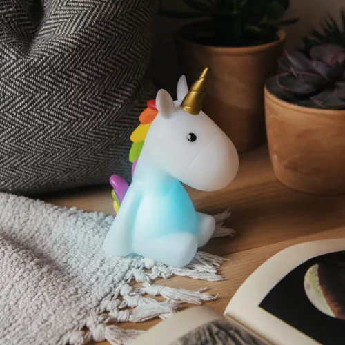 Noční světlo Unicorn, dobíjecí, Navaris, bílá, 46219.02