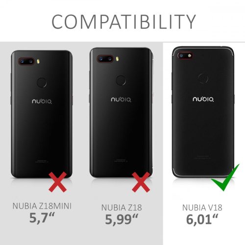Pouzdro pro ZTE Nubia V18, silikonové, černé, 46280.47