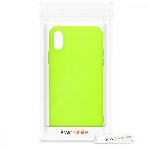 Pouzdro pro Apple iPhone X / iPhone XS, silikonové, žluté, 46270.75