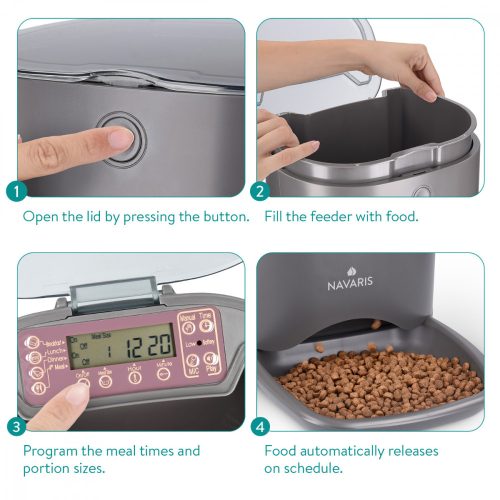 Automatický krmítko pro psy a kočky, 6 litrů, 44769.03