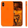 Pouzdro pro Apple iPhone X / iPhone XS, silikonové, oranžové, 46270.69