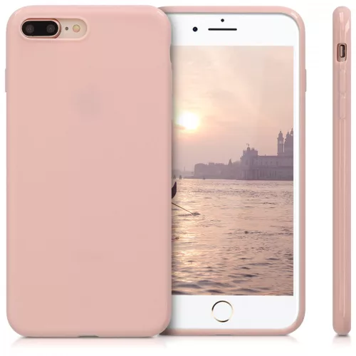 Pouzdro pro Apple iPhone 8 Plus / iPhone 7 Plus, silikon, růžové zlato, 39499,89