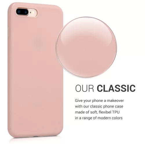 Pouzdro pro Apple iPhone 8 Plus / iPhone 7 Plus, silikon, růžové zlato, 39499,89