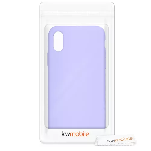 Pouzdro pro Apple iPhone X / iPhone XS, silikonové, fialové, 46313.108