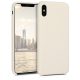 Pouzdro pro Apple iPhone XS Max, silikonové, béžové, 45909.16