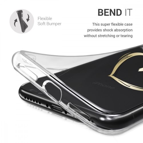 Pouzdro pro Apple iPhone X / iPhone XS, Silicon, Gold, 42505.17