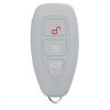 Kryt na klíče od auta pro Ford – 3 tlačítka – Keyless Go, silikonový, bílý, 44708.13