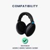 Sada 2 náušníků pro sluchátka Sennheiser HD580/HD600/HD650, Kwmobile, Black, Textile, 47098.01