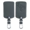 Pouzdro na klíče od auta pro Renault / Dacia - 4 tlačítka - Keyless Go, ekologická kůže, šedá, 45656.73