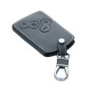 Pouzdro na klíče od auta pro Renault / Dacia - 4 tlačítka - Keyless Go, ekologická kůže, šedá, 45656.73