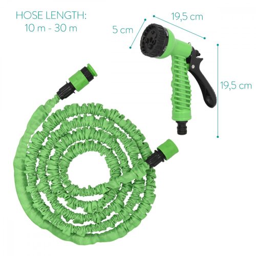 Stříkací pistole Navaris 30m prodlužovací zahradní hadice 7 vzorů 47275.3