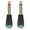 Sada 2 audio/video adaptérů se 2 póly 3,5 mm, Kwmobile, Black/Green, Metal, 45685.07