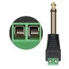 Sada 2 audio/video adaptérů se 2 póly 3,5 mm, Kwmobile, Black/Green, Metal, 45685.07