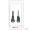 Sada 2 audio/video adaptérů se 2 póly 3,5 mm, Kwmobile, Black/Green, Metal, 45685.07