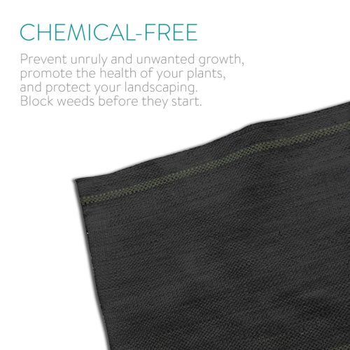 Tesatura geotextila Navaris, 25 m2, 1x25 m, 100 g/m2, UV stabilizata, negru, polipropilena