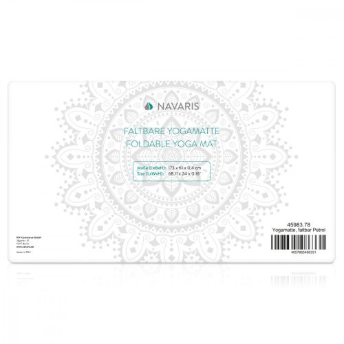 Navaris skládací podložka na jógu, 173 x 61 cm, 45983,78