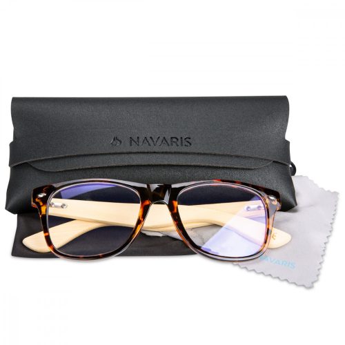 Navaris dioptrické brýle pro modré světlo, Unisex, Bamboo, 47634.01