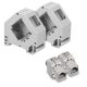 Sada 2 zásuvek 10 Gbit CAT6A pro ethernetové kabely RJ45, Kwmobile, šedá, kov, 47696.02