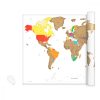 Stírací mapa světa pro turistické cíle, 82 x 59 cm, 47795,02