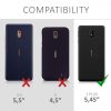 Kryt pro Nokia 1 Plus, textilní, šedý, 48021.01