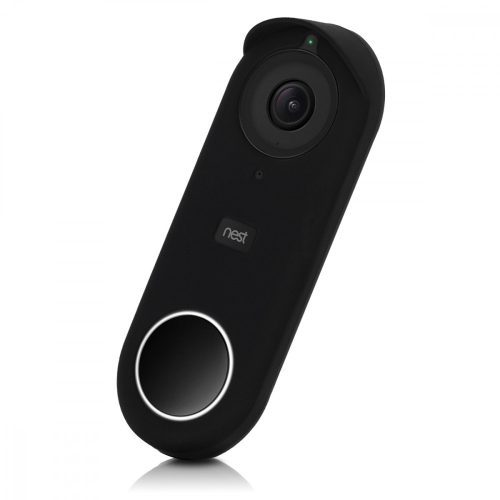 Ochranný kryt pro Nest Hello Video Doorbell, Kwmobile, černý, silikon, 48246.01