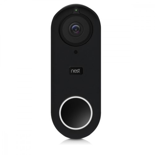 Ochranný kryt pro Nest Hello Video Doorbell, Kwmobile, černý, silikon, 48246.01
